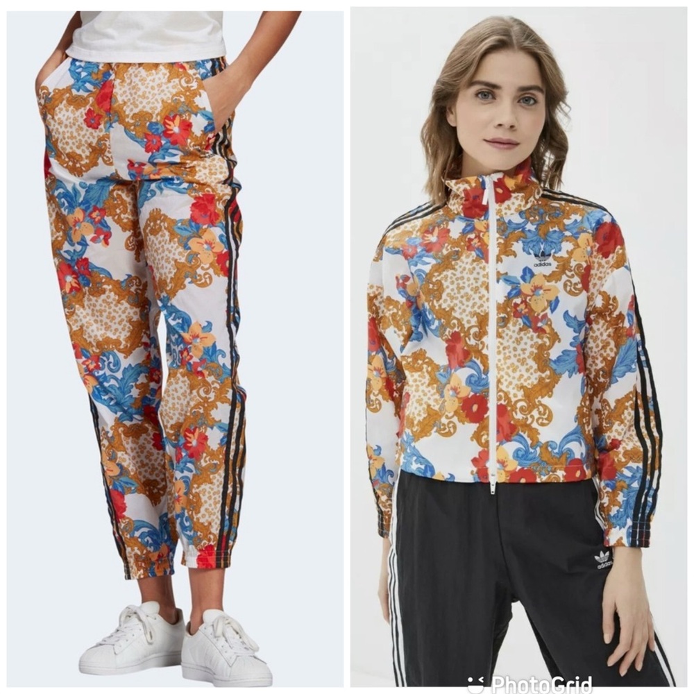 Rare Adidas X Her Studio London Floral Tracksuit (Jacket & Pants) Set Nwt!